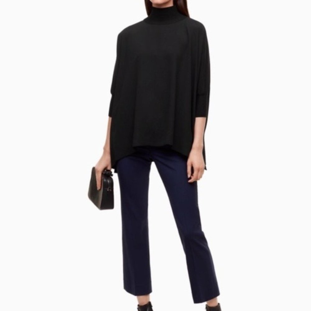 Aritzia Babaton Hamish Turtleneck Flowy Poncho Tunic Top XS
